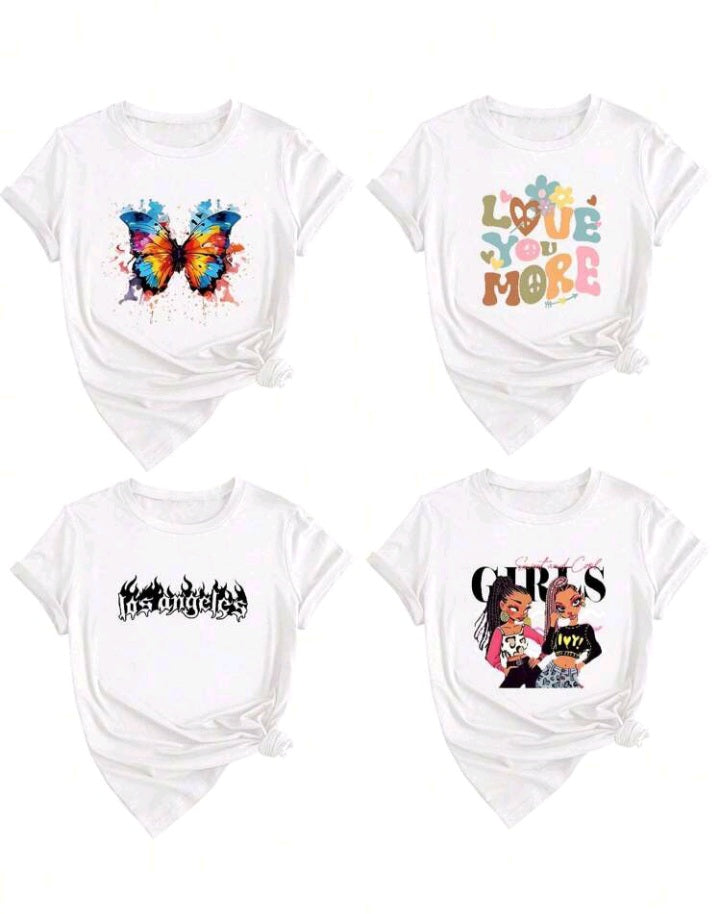 2Pcs Custom Tees